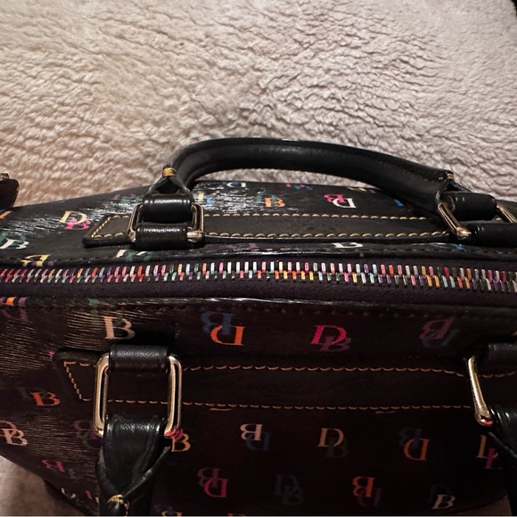 Dooney & Bourke Black Handbag with Colorful Logo - Picture 3 of 16
